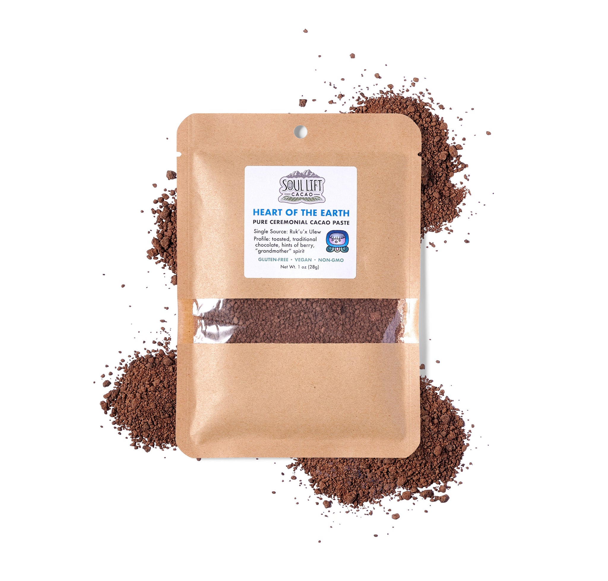 Heart of the Earth (Ruk'u'x Ulew) 100% Pure Ceremonial Cacao from Guatemala
