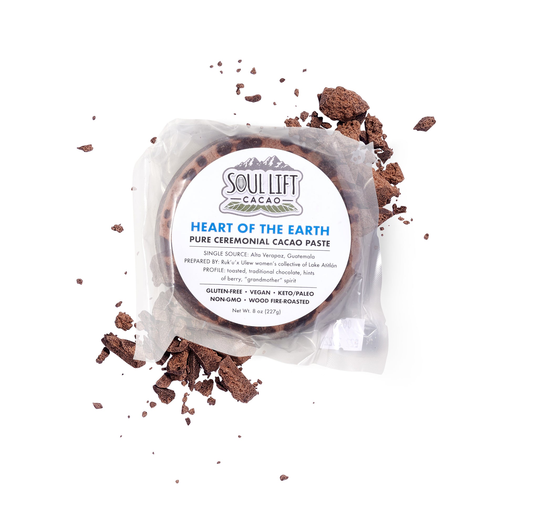 Heart of the Earth (Ruk'u'x Ulew) 100% Pure Ceremonial Cacao from Guatemala
