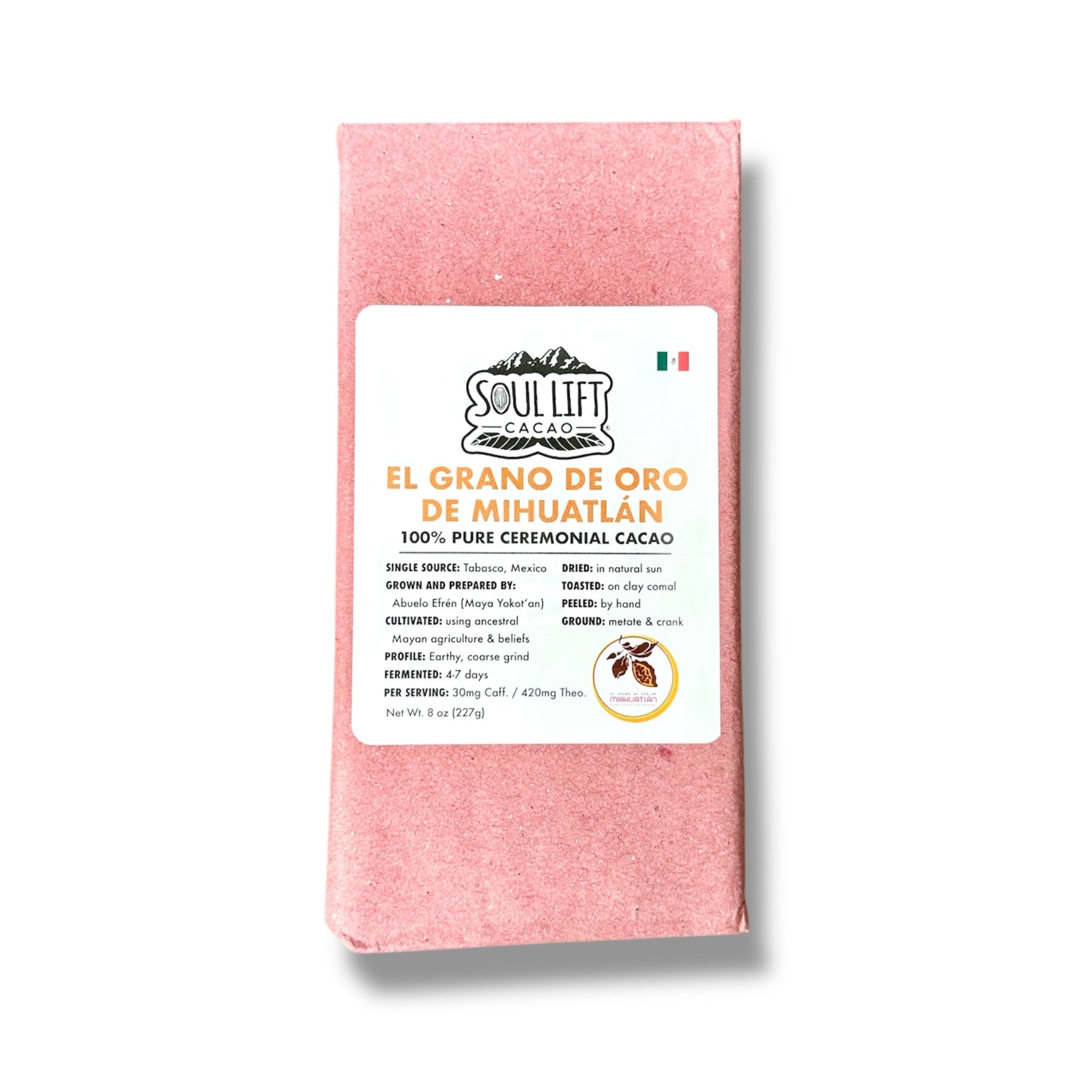 NEW! El Grano de Oro de Mihuatlan 100% Pure Ceremonial Cacao Paste from Mexico