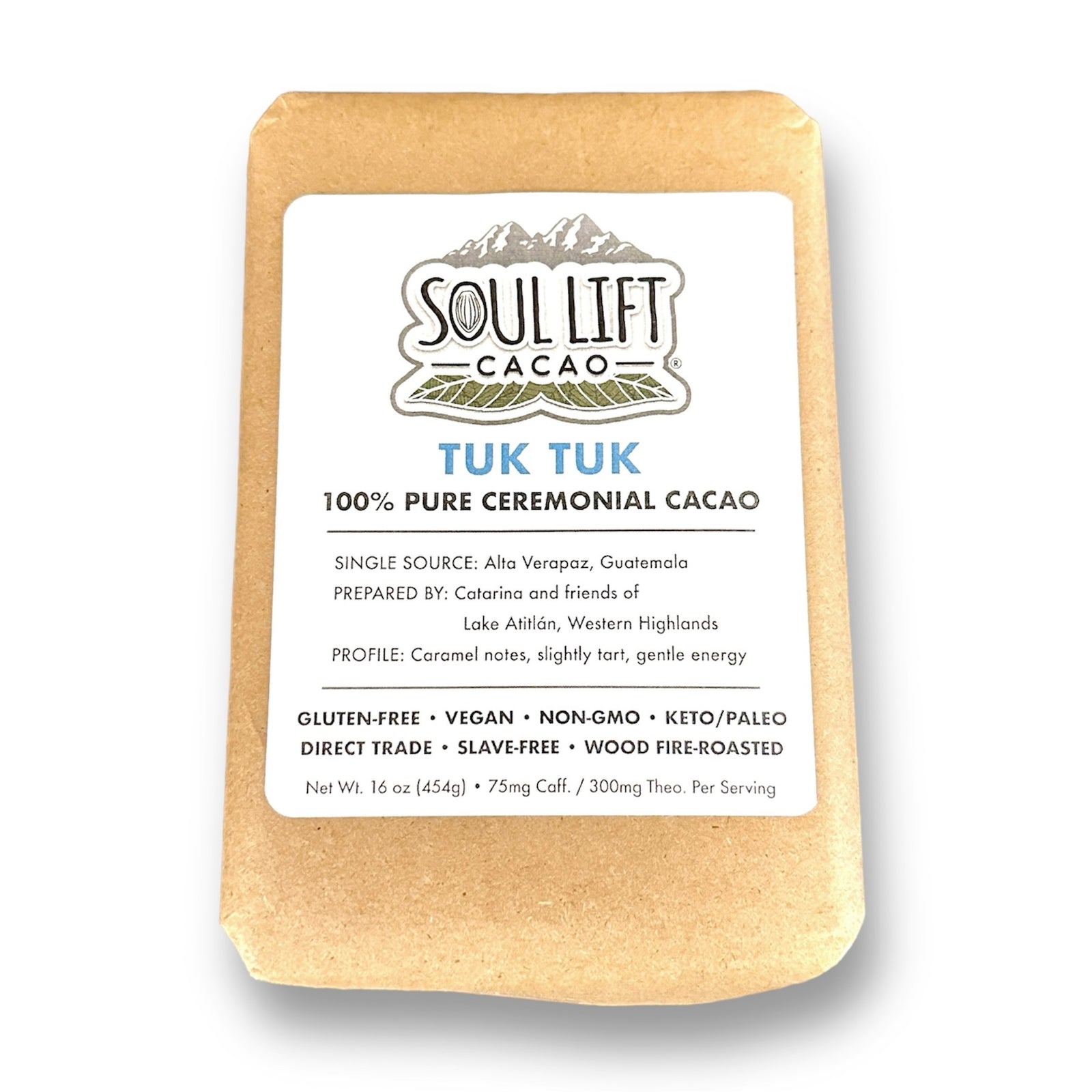 CLEARANCE: Tuk Tuk 100% Pure Ceremonial Cacao Paste from Guatemala