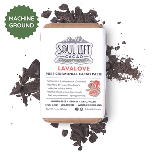 Lavalove 100% Pure Ceremonial Cacao Paste from Guatemala