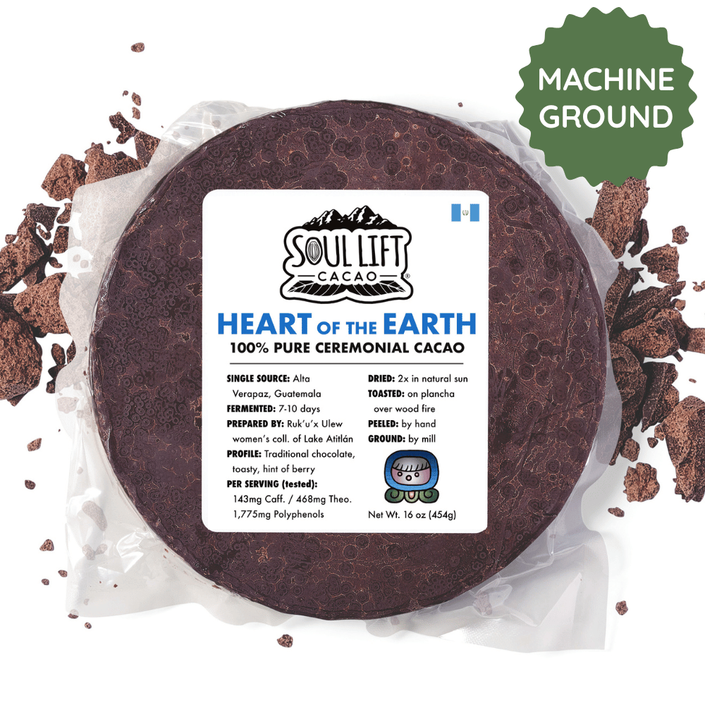 Heart of the Earth (Ruk'u'x Ulew) 100% Pure Ceremonial Cacao from Guatemala