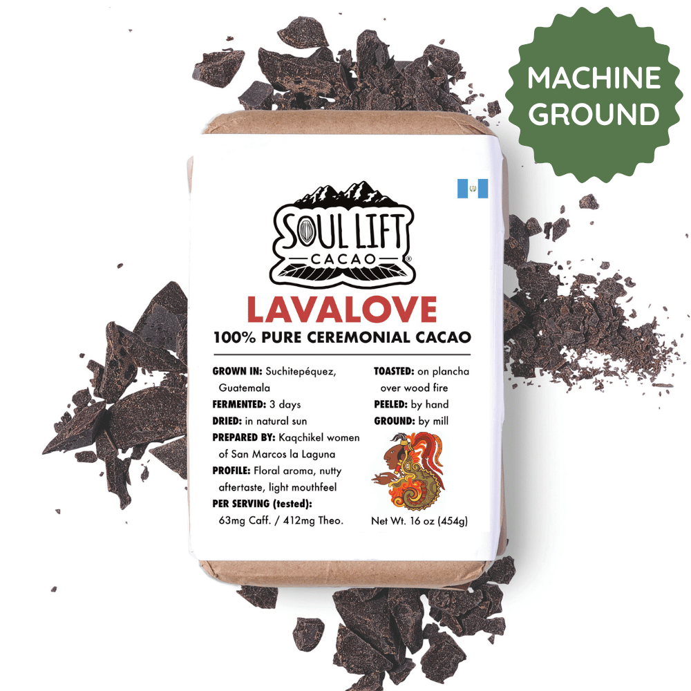 Lavalove 100% Pure Ceremonial Cacao Paste from Guatemala