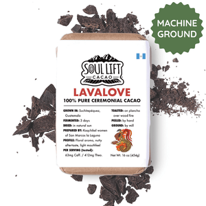Lavalove 100% Pure Ceremonial Cacao Paste from Guatemala