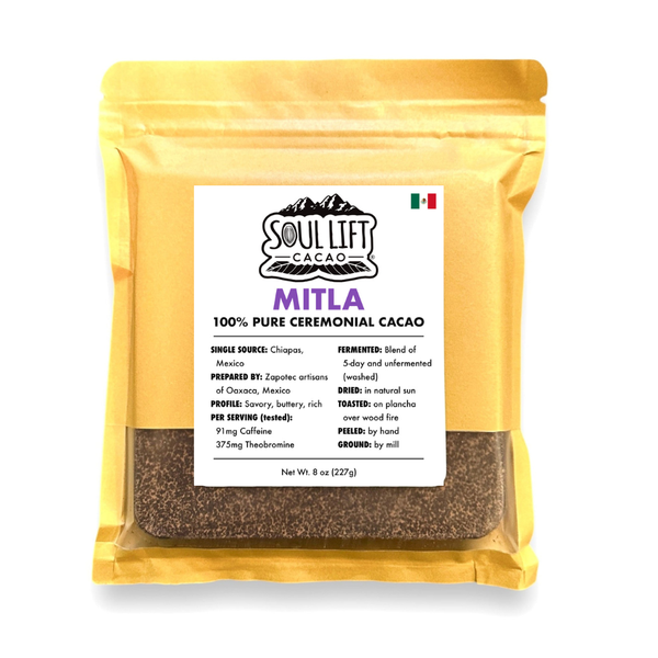 Mitla 100% Pure Ceremonial Cacao Paste from Mexico - Soul Lift Cacao