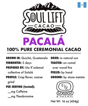 Pacala 100% Pure Ceremonial Cacao Paste from Guatemala