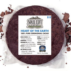 Heart of the Earth (Ruk'u'x Ulew) 100% Pure Ceremonial Cacao from Guatemala
