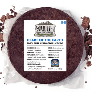 Heart of the Earth (Rukux Ulew) 100% Pure Ceremonial Cacao - Soul Heart of the Earth (Rukux Ulew) 100% Pure Ceremonial Cacao - Soul