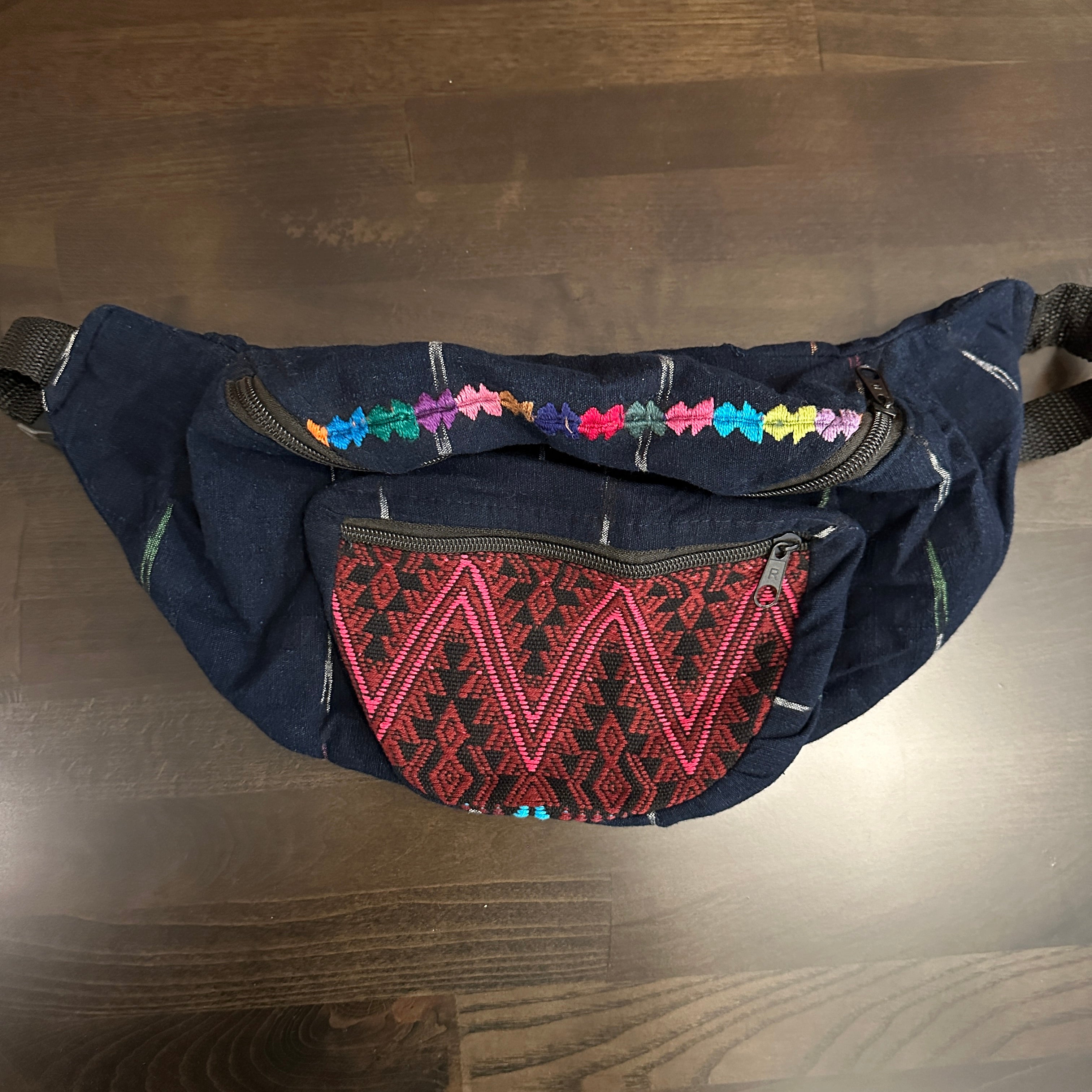 Fanny Pack Upcycled Mayan Fabric Soul Lift Cacao