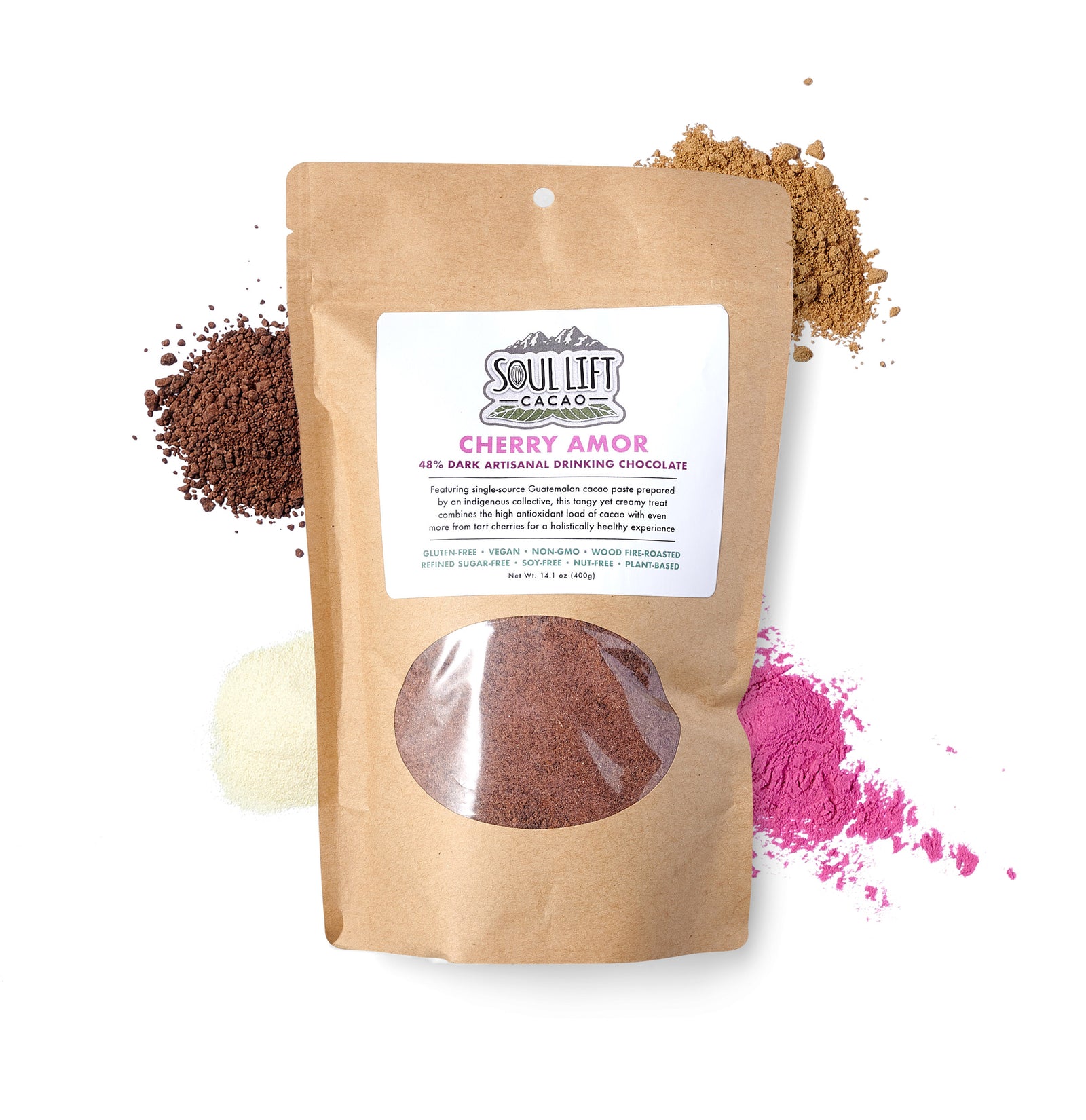 OUT OF STOCK: Cherry Amor 48% Dark Artisanal Drinking Chocolate