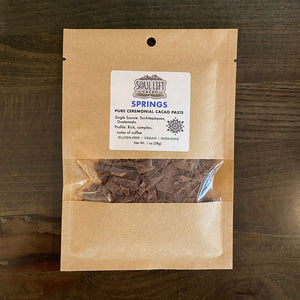 Springs (soon to be "Siguacán") 100% Pure Ceremonial Cacao Paste